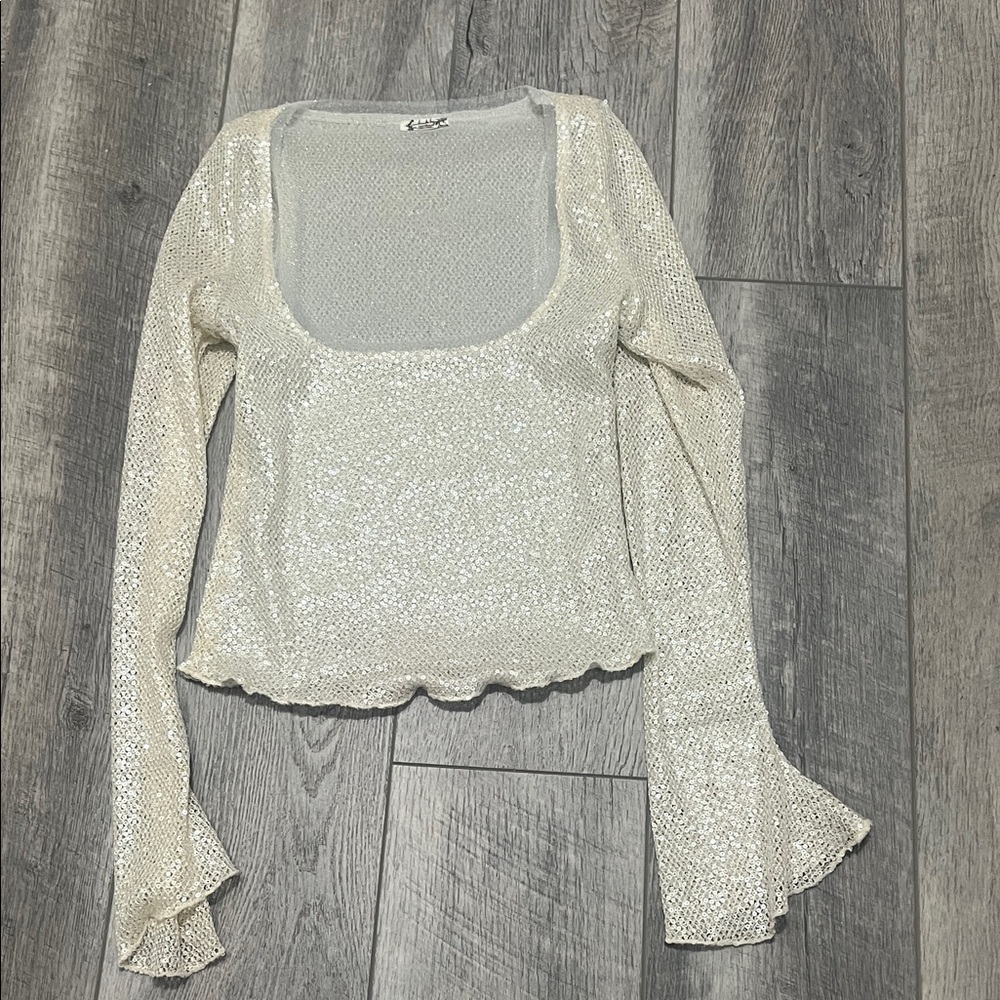 Free people Sequin Top